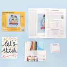 Cracking Biscuits! Cross Stitch Kit featuring Wallace & Gromit with 14 count Aida and full instructions