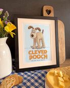 Clever Pooch! Cross Stitch Kit by Wallace & Gromit with printed Aida fabric and cotton threads