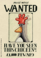 Have You Seen This Chicken cross stitch kit featuring Wallace & Gromit on 14 count Aida fabric