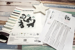 Cat Constellation Cross Stitch Kit