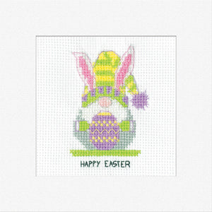 Gonk Easter Bunny Card Cross Stitch Kit