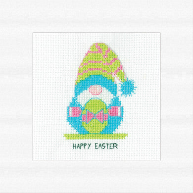 Gonk Easter Egg Bow Card Cross Stitch Kit