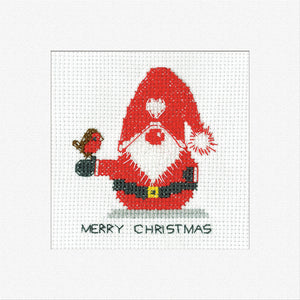 Gonk Father Christmas Card Cross Stitch Kit