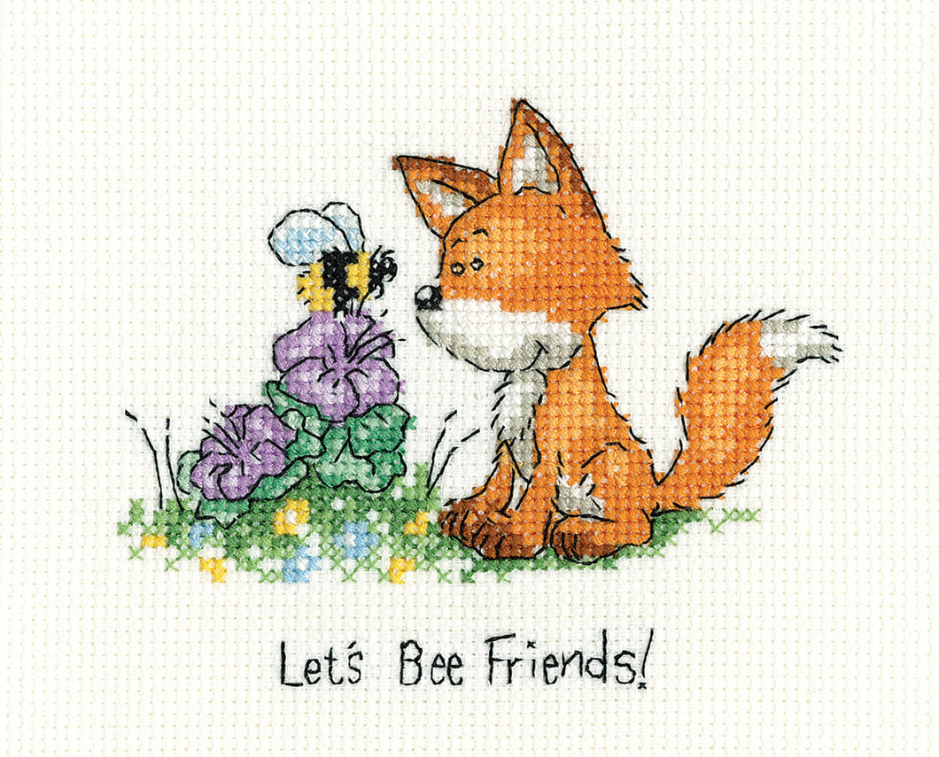 Let's Bee Friends - Little Fox Cross Stitch Kit