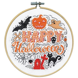 Halloween With Hoop Cross Stitch Kit