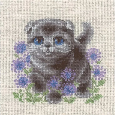 Lop-eared Kitten Cross Stitch Kit