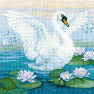 White Swan Cross Stitch Kit