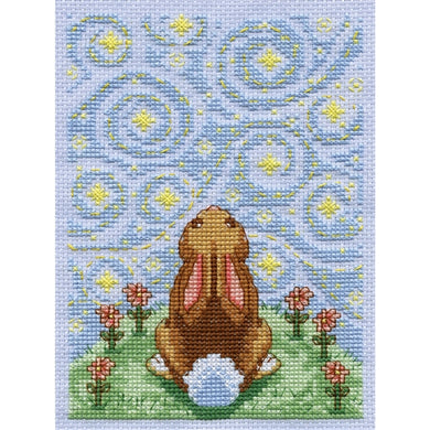 Starry Night Bunny Cross Stitch Kit