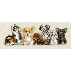 Puppies Cross Stitch Kit
