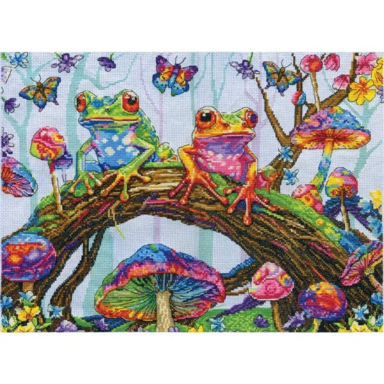 Design Works ~ Counted Cross Stitch Kit ~ Fantasy Frog – Cotton Club Crafts
