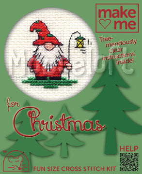Christmas Gnome Make Me Christmas Cross Stitch Kit