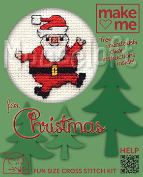 Roly-Poly Santa Make Me Christmas Cross Stitch Kit