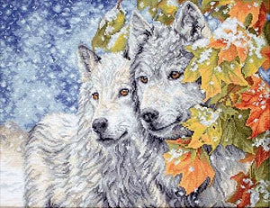 Early Snowfall (Wolves) Cross Stitch Kit