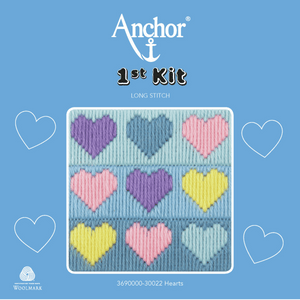 Hearts Long Stitch Kit