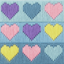 Load image into Gallery viewer, Hearts Long Stitch Kit