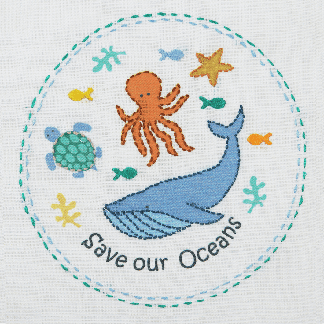 Save Our Seas Embroidery Kit
