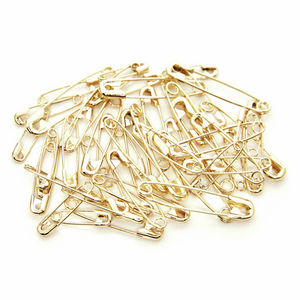 Safety Pins - Assorted Sizes - Gold - 50 Pieces