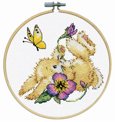 Bunny With Hoop Cross Stitch Kit