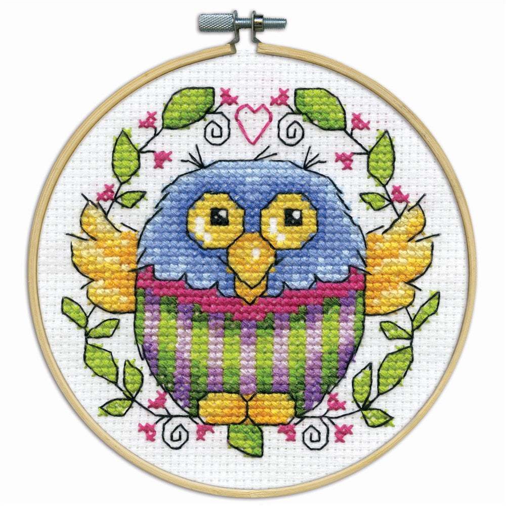 Owl With Hoop Cross Stitch Kit