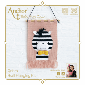 Zebra Wall Hanging Crochet Kit