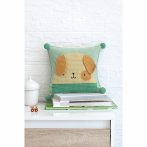 Puppy Cushion Cover Crochet Kit