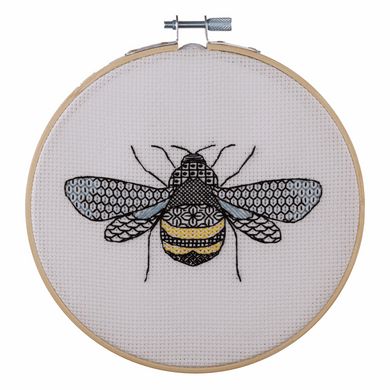 Blackwork Bee Embroidery Kit