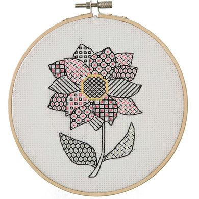 Dahlia Blackwork Embroidery Kit