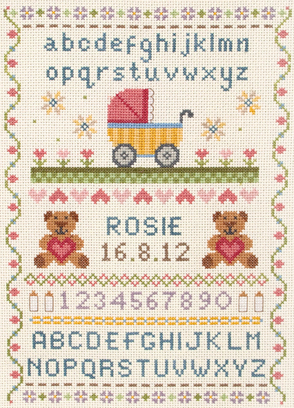 Classic Birth Record Cross Stitch Kit