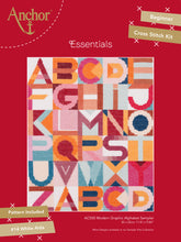Load image into Gallery viewer, Alphabet Sampler - Modern Graphic Cross Stitch Kit
