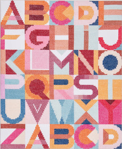 Alphabet Sampler - Modern Graphic Cross Stitch Kit