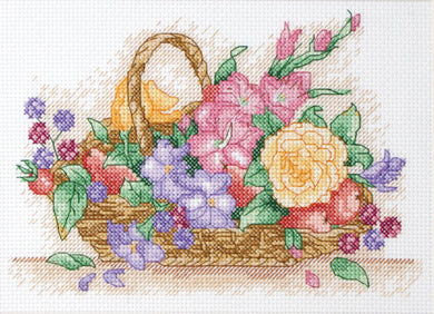 Floral Basket Starter Cross Stitch Kit