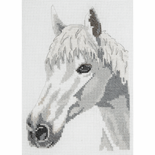 Load image into Gallery viewer, White Beauty (Horse) Starter Cross Stitch Kit