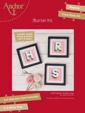Load image into Gallery viewer, Letters - Modern Graphic Cross Stitch Kit