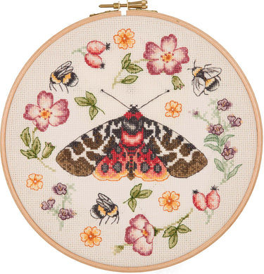 Moth Wreath (Meadow Collection) Cross Stitch Kit