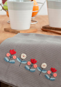 Embroidered Dish Towel ~ Downloadable PDF