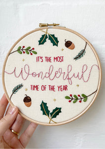 Wonderful Time - Winter / Christmas Embroidery ~ Downloadable PDF