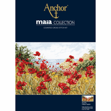 Load image into Gallery viewer, Clifftop Poppies Cross Stitch Kit