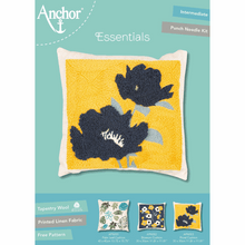 Load image into Gallery viewer, Floral Punch Needle Cushion Kit