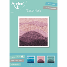Load image into Gallery viewer, Mauve Wave Punch Needle Kit