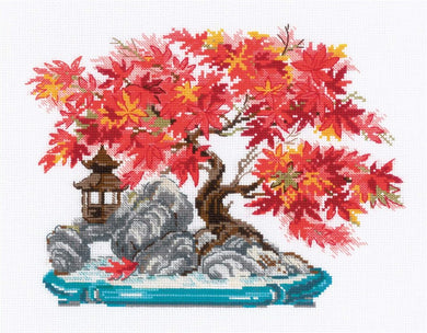 Autumn Bonsai Cross Stitch Kit