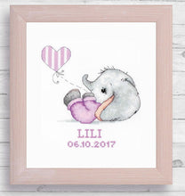 Load image into Gallery viewer, Baby Girl with Frame Cross Stitch Kit
