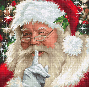 Santa Shhh Christmas Cross Stitch Kit