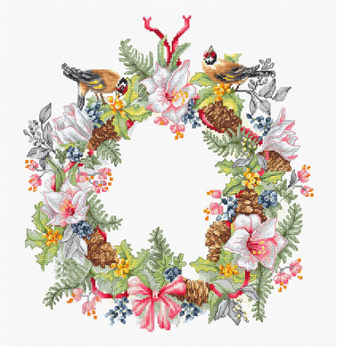 December Wreath Cross Stitch Kit
