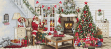 Load image into Gallery viewer, Santa Interior Cross Stitch Kit