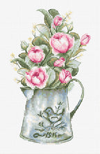 Load image into Gallery viewer, Jug with Roses Cross Stitch Kit