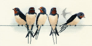 Birds - Swallows Cross Stitch Kit