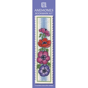 Anemones - Cross Stitch Bookmark Kit