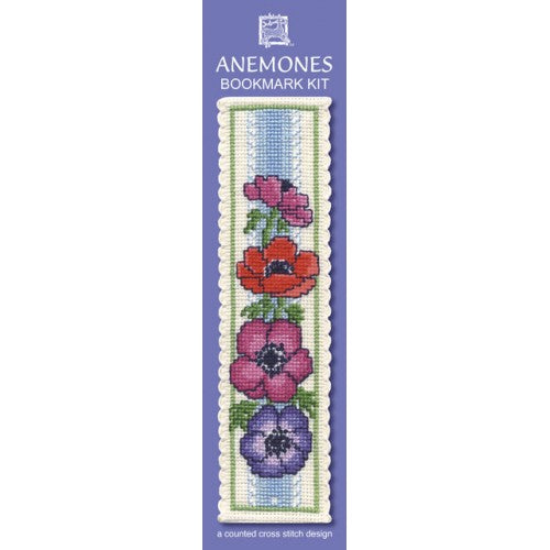 Anemones - Cross Stitch Bookmark Kit