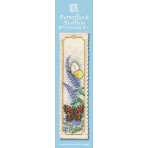 Butterflies & Buddleia - Cross Stitch Bookmark Kit