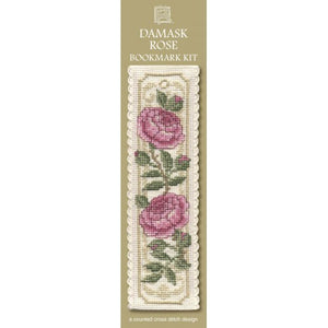 Damask Rose - Cross Stitch Bookmark Kit
